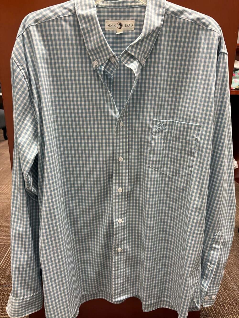 Duck Head Button Down Gingham Shirt Size XXL